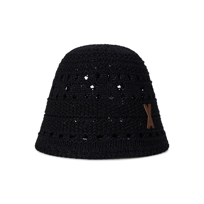 VA Patch Soft Knit Bucket Hat / Black