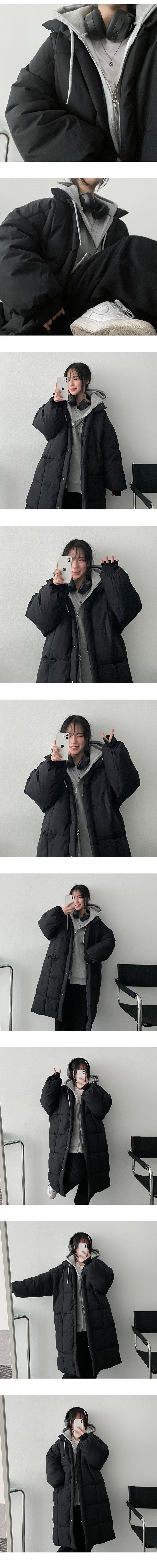 Blanket Fluffy Hidden Pocket Quilting Long Padded Jacket