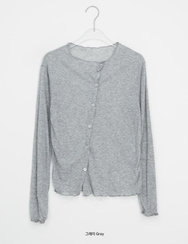 Izumo Diagonal Unbalance Summer Cardigan