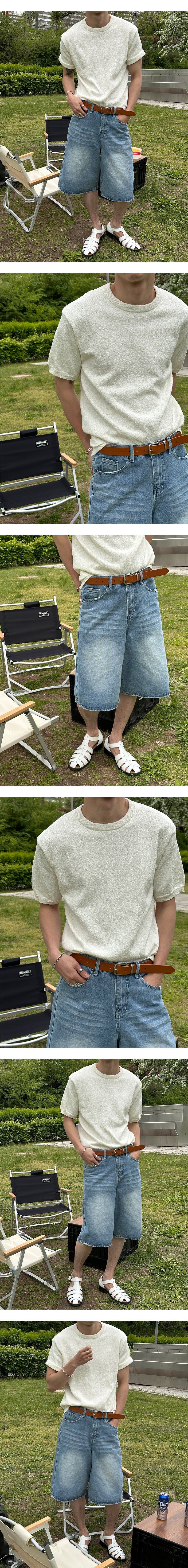 [S/S] Damage bermuda denim pants(2color)