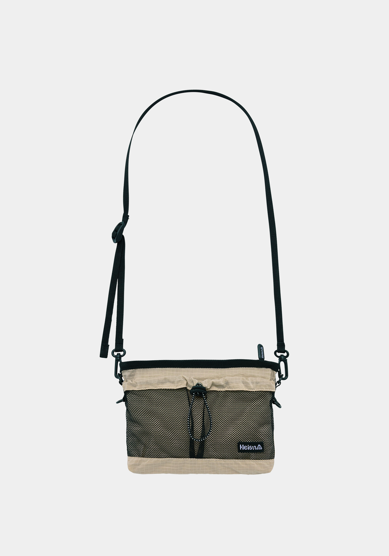 Heisan（ハイサン）の「Mesh Pocket Sacoche Nylon Latte（Bags）」