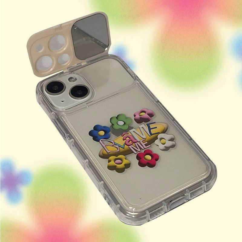 blamestudio（ブレイムスタジオ）の「3D フラワーミラーケース (ミニ)（スマホグッズ/小物）」