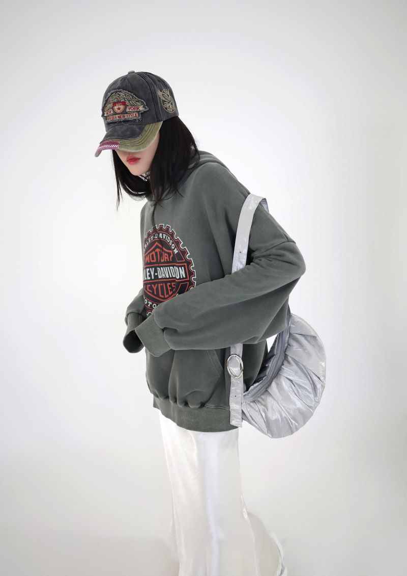 (UNISEX)ChillBlock Oversize hoodie(2colors)