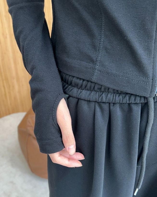 Riel Stitch Slim Hood Zip-Up