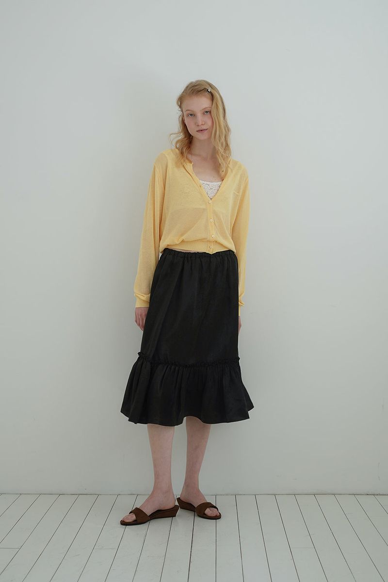 Airy summer cardigan_yellow