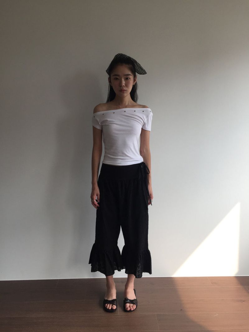 DUGGY（ダギー）の「Rush Eyelet T-shirt (3color)（Tops）」