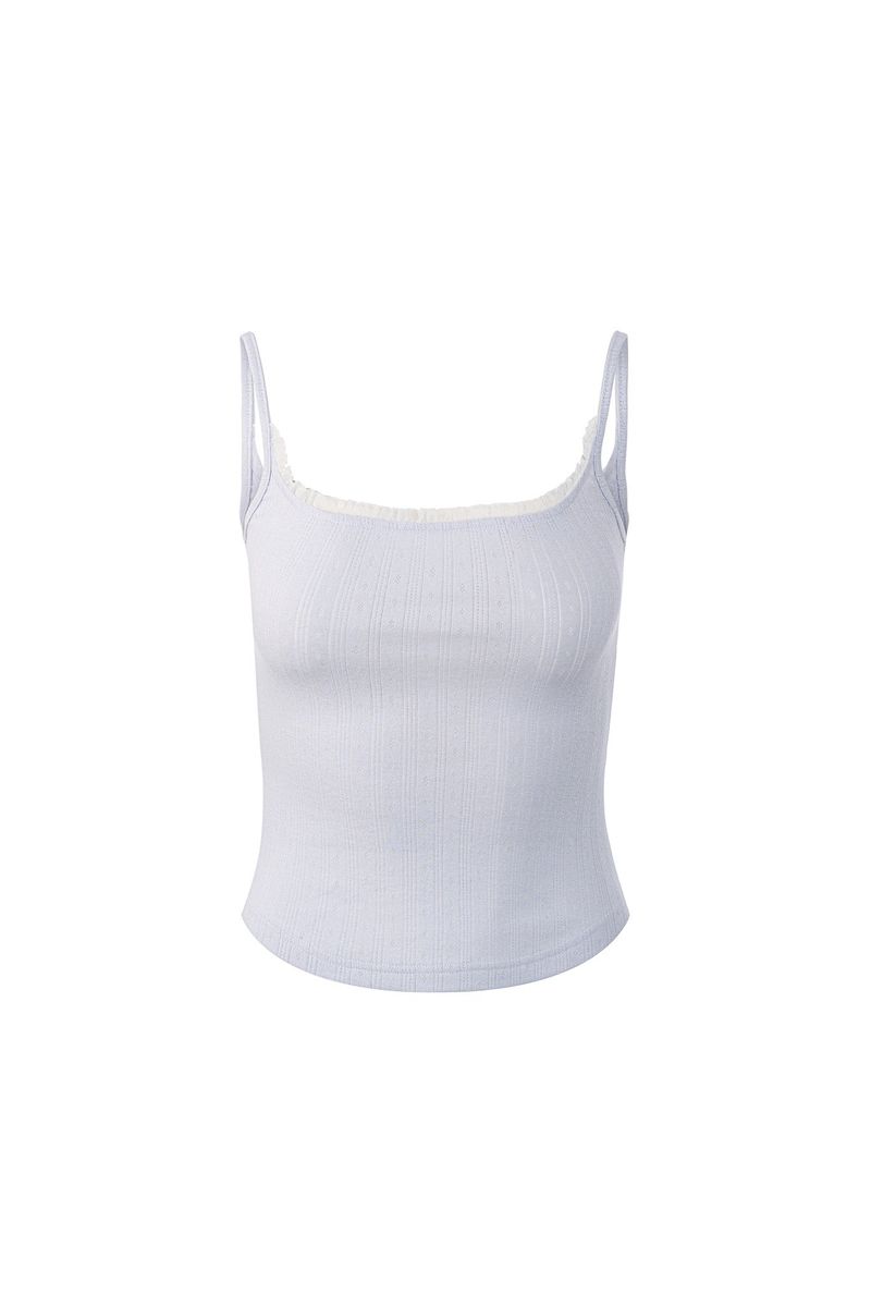 Frill lace Sleeveless (BLUE)