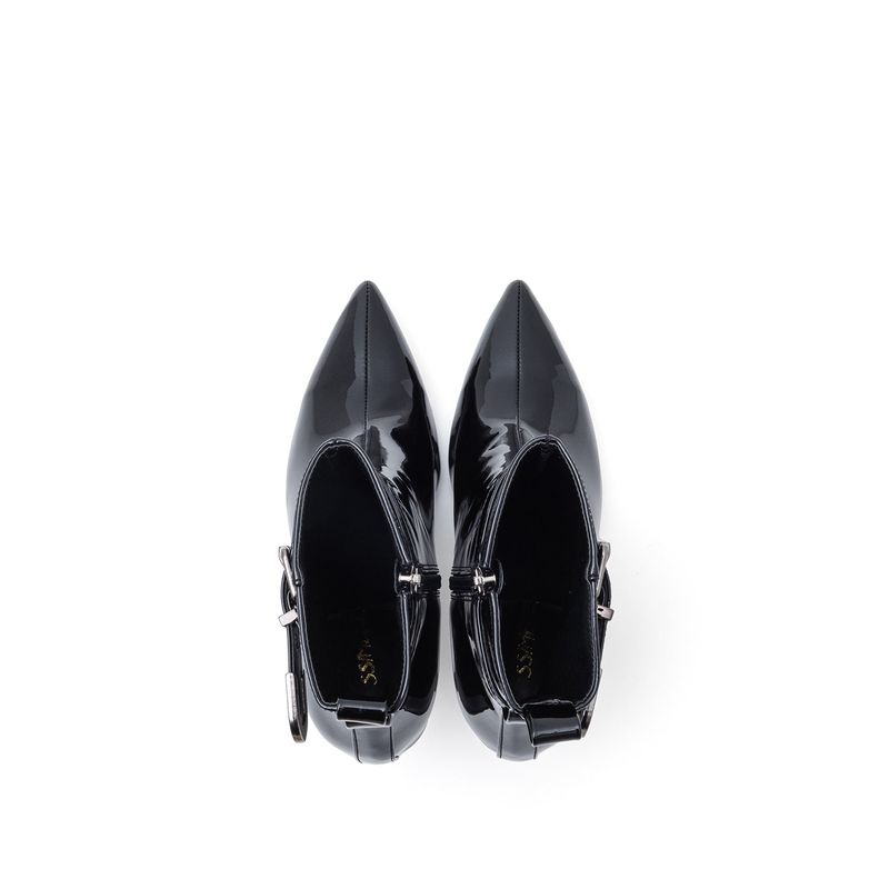 Buckle Slim Walker Heel(Black)