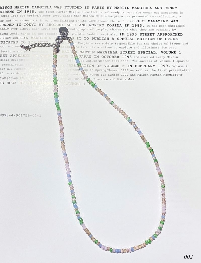 crystal beads necklace (5color)