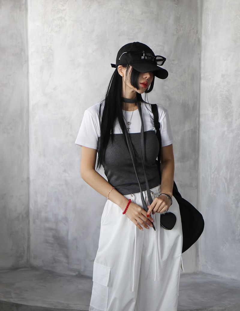 Nikki String Jogger Wide Cargo Pants
