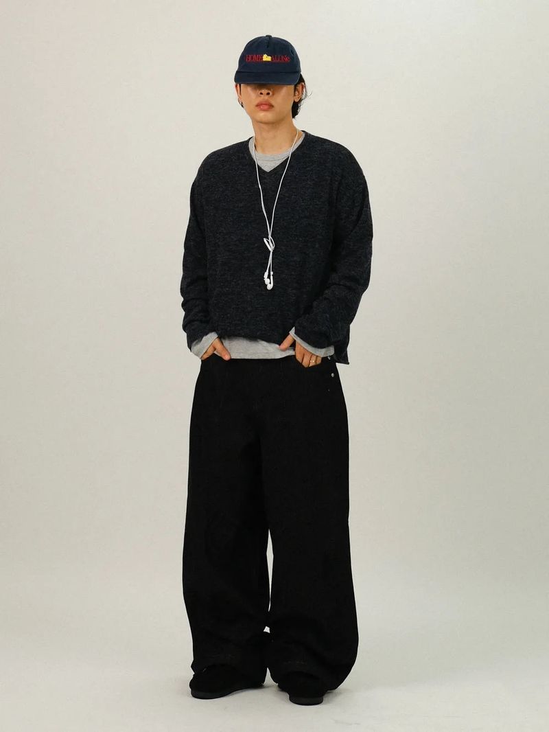 TG Basic Heather V-Neck Knit
