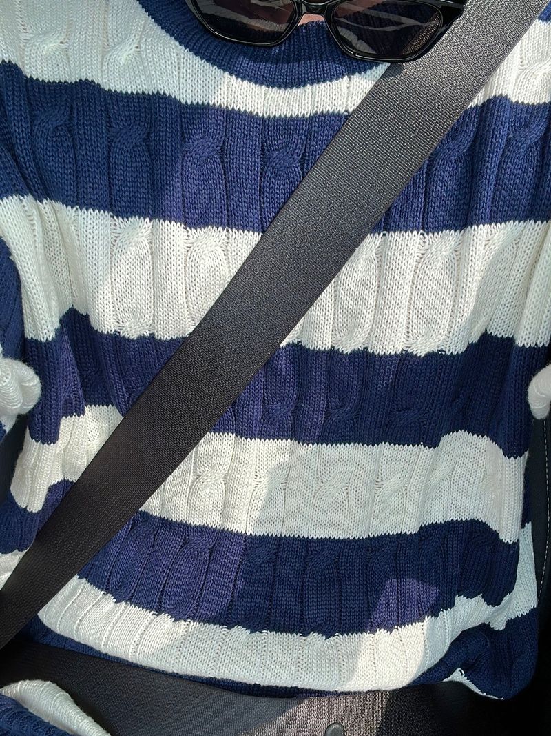 MR Cable Stirpe half knit