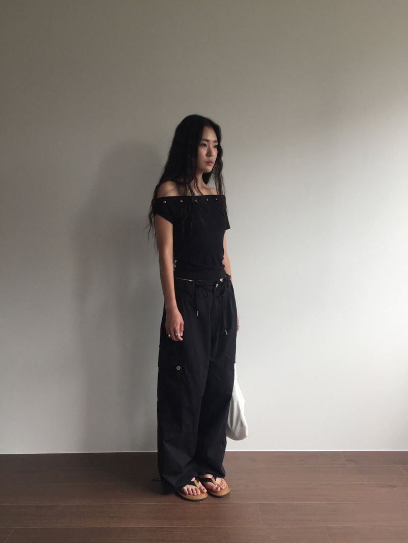 Rush Eyelet T-shirt (3color)
