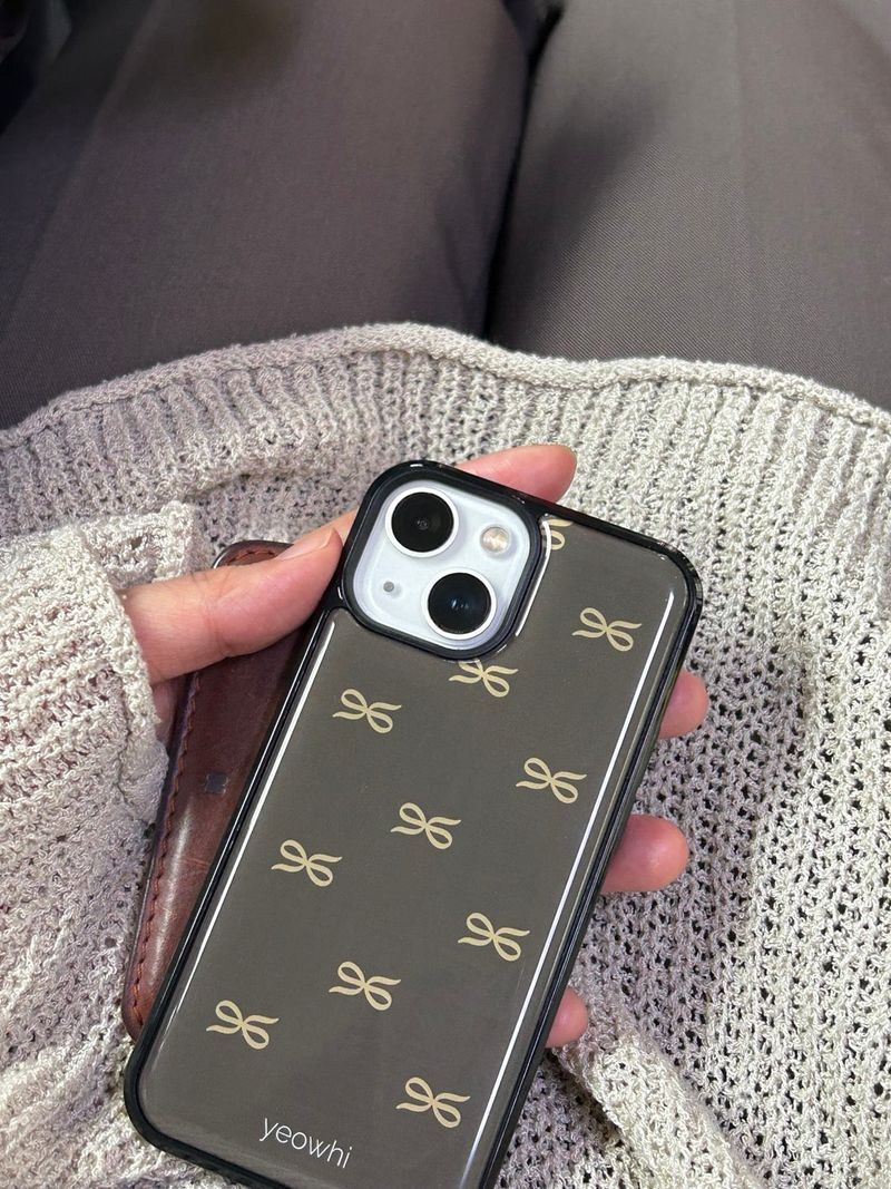 [MADE] mini logo epoxy bumper case_brown