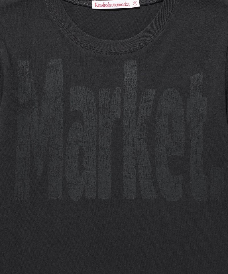 Crack Market Logo Tee Charcoal (KIB6MFT513A)