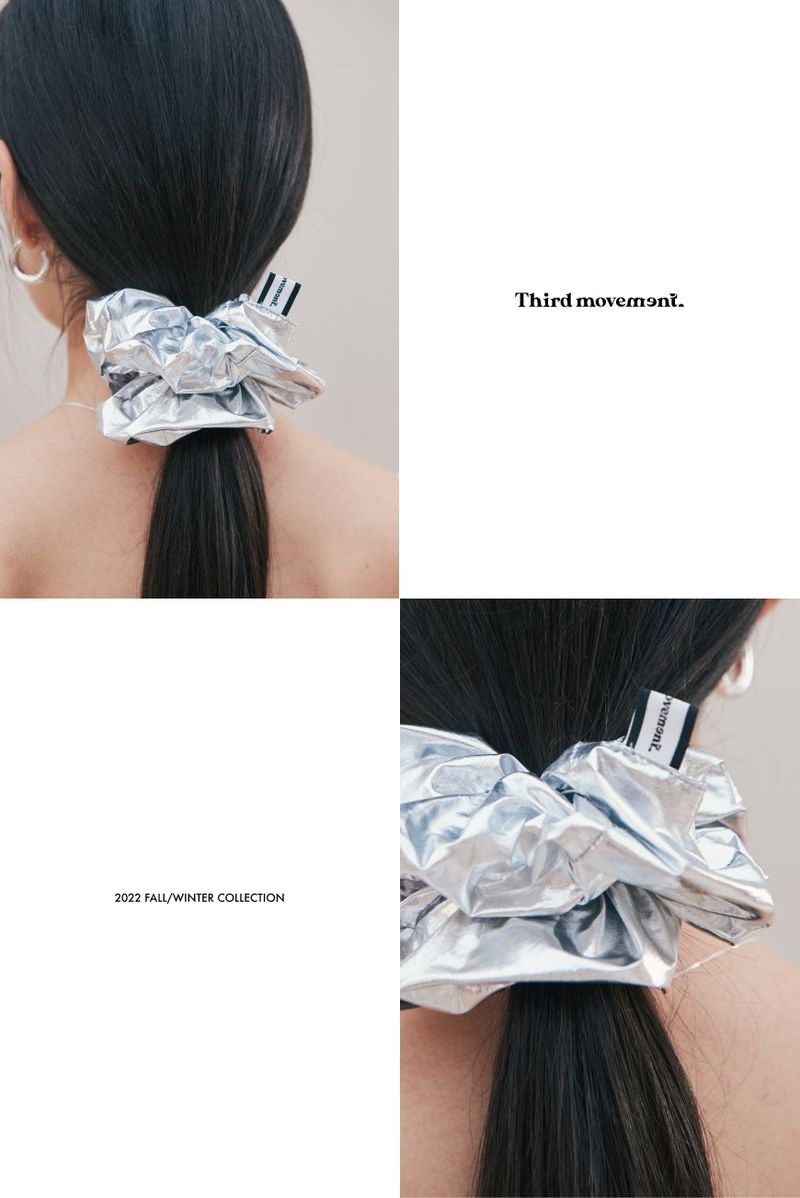 Silver Scrunchie (Silver)