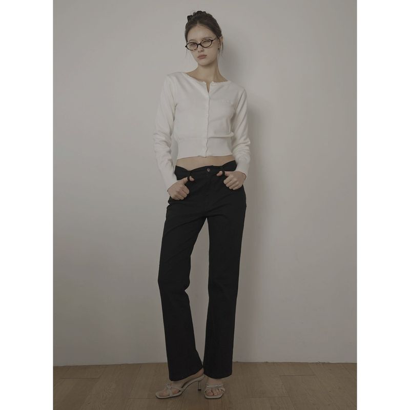 BLACK BOOTCUT JEAN