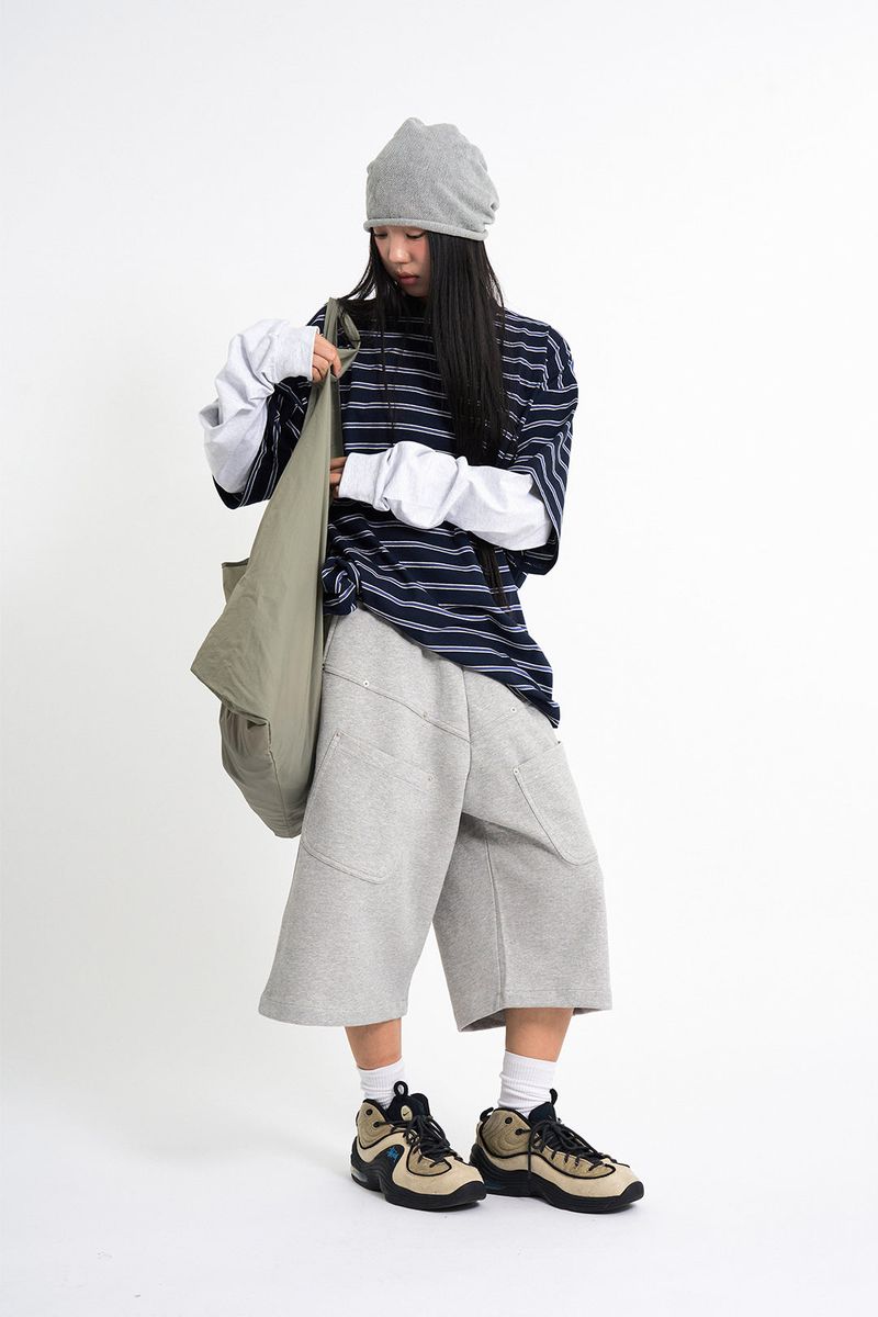 Tens rivet bermuda sweatpants