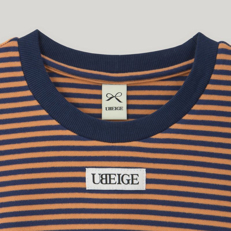 Orange/Navy Stripe Fleece MTM