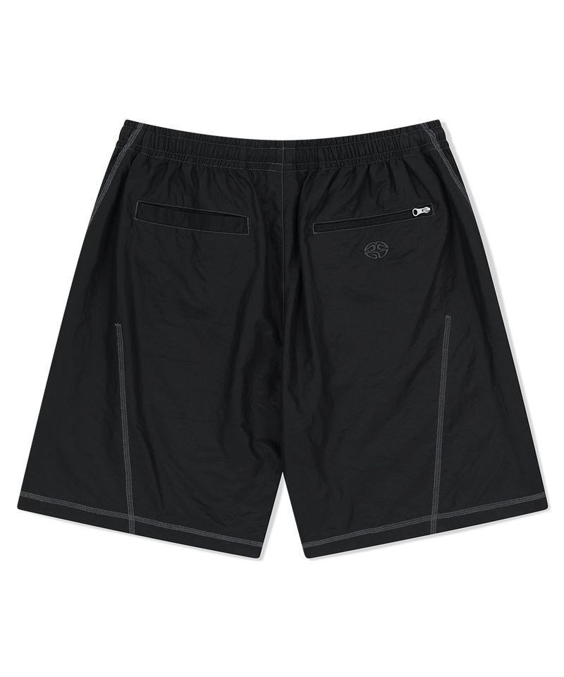 COVER STITCH NYLON TRACK SHORT