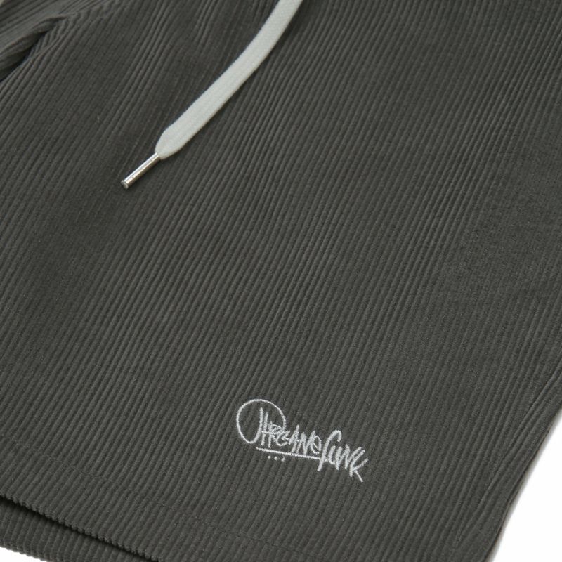 CORDUROY LOGO HALF PANTS MILD GRAY