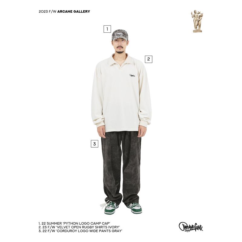 VELVET OPEN RUGBY SHIRTS WHITE