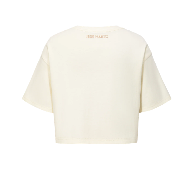 13DE MARZO Bear Logo Patch Top