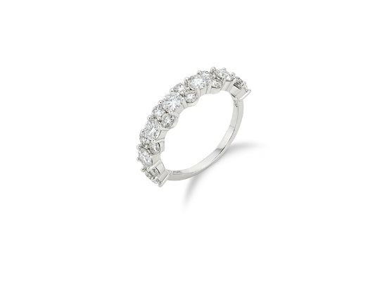 26SS★ Essence Silver (W) Melody Moissanite Ring M