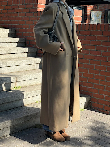 [Unisex] Max double long coat(2color)