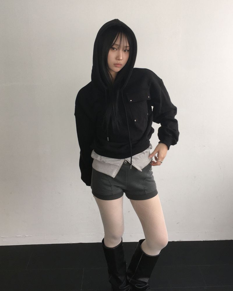 Layered hoodie