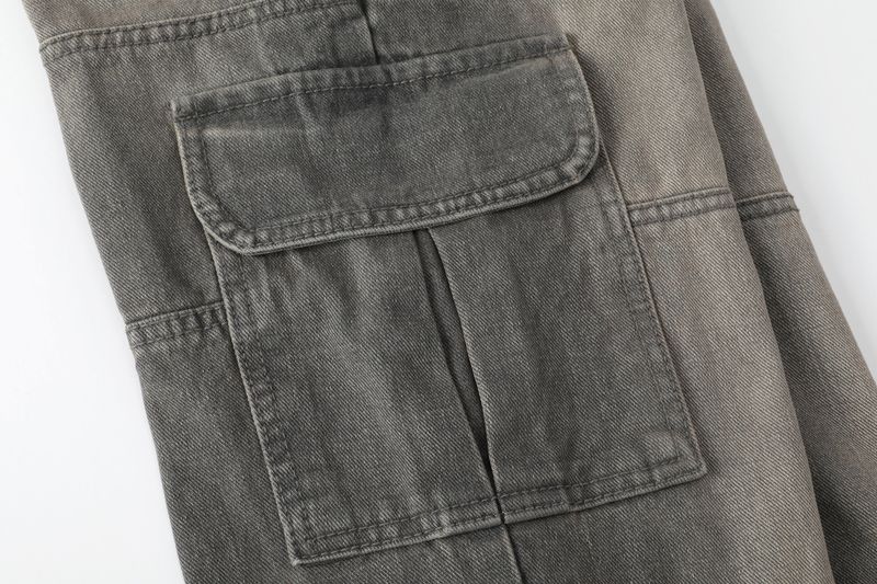 Ash pocket cargo jeans