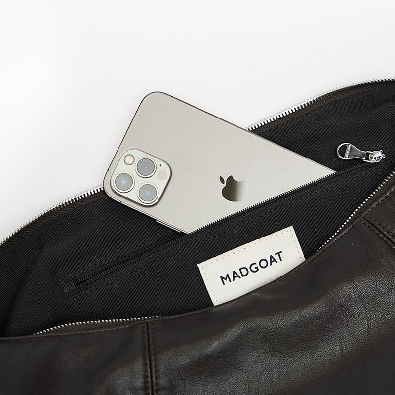 Split Half Moon Messenger Bag_Dark brown