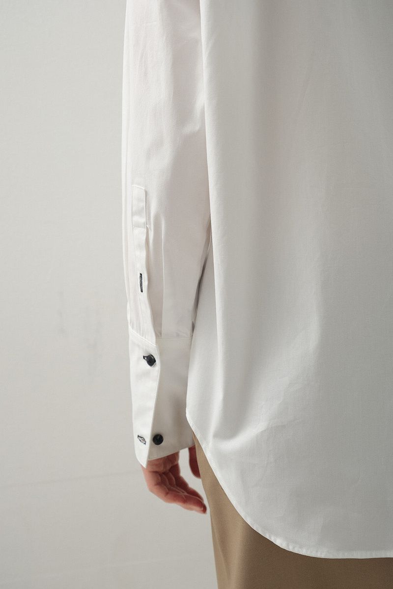 Hidden Embroidery Stitch Shirt_White