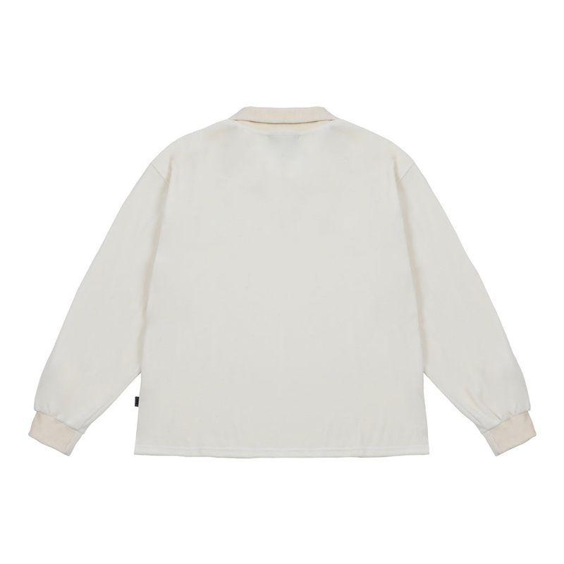 VELVET OPEN RUGBY SHIRTS WHITE
