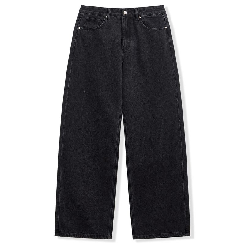 Basic Wide Denim Pants - 3COLOR
