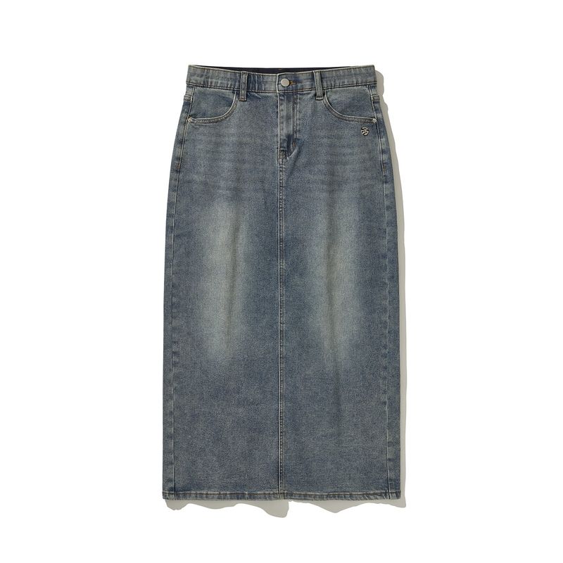 (DUC) Denim Long Skirt
