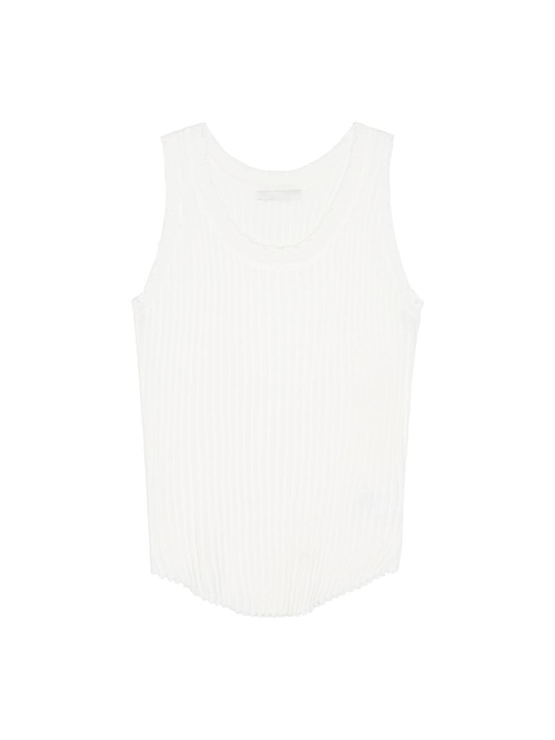 (W) Grain Sleeveless