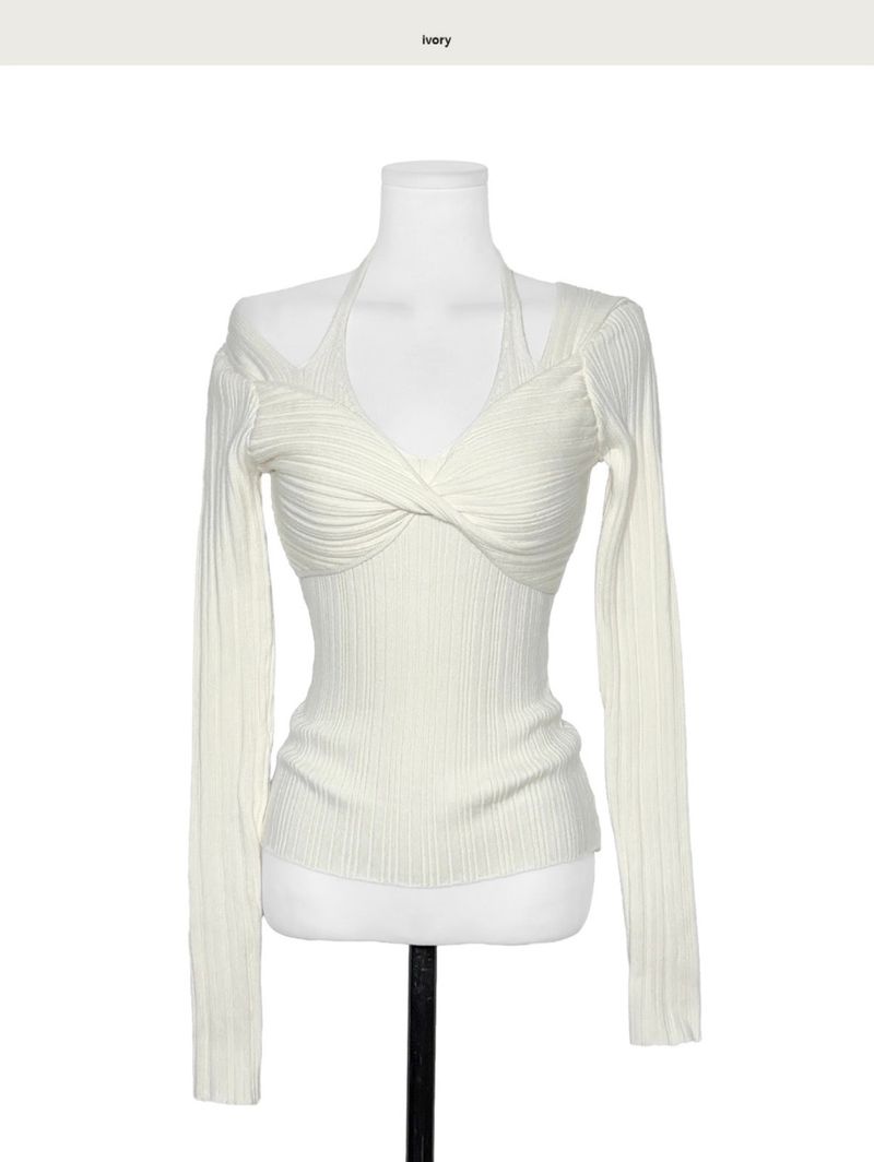 charlotte bust twist slit top