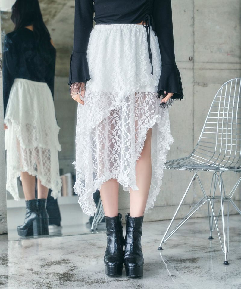 ANDGEEBEE(アンジービー)の「イレヘムレーススカパン(Skirts)」