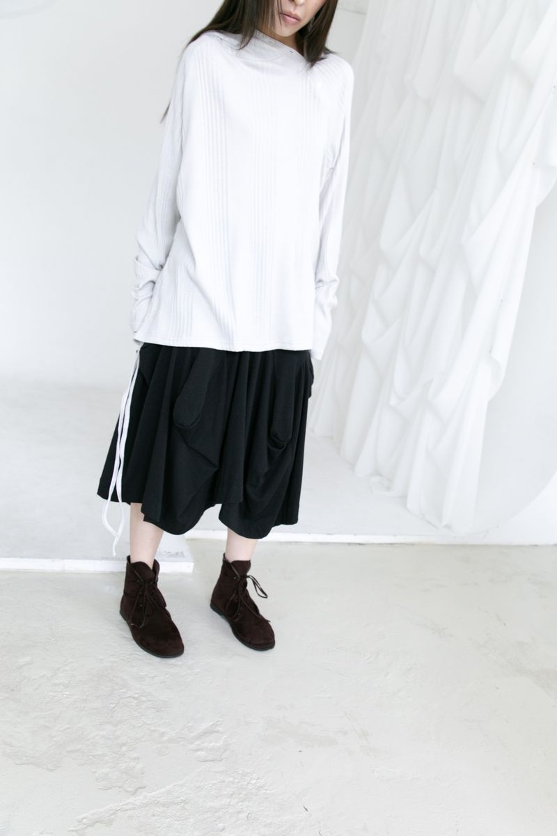 oblique button hood top(3colors)