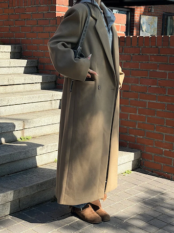 [Unisex] Max double long coat(2color)