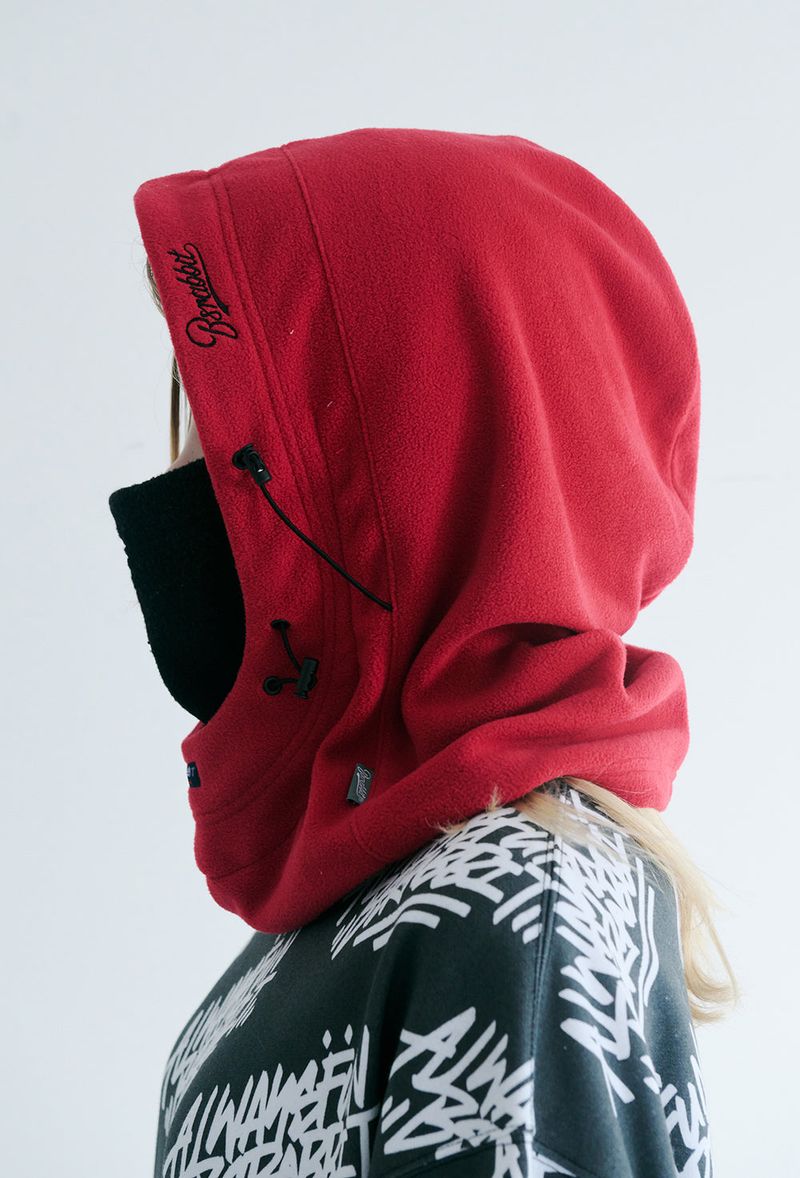 BSR2223FWHW003 BSRBT DOUBLE STRING HOODWARMER RED