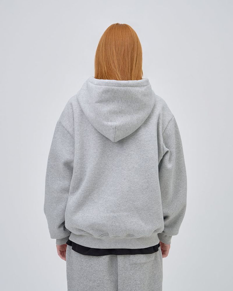 UNDERLINE LOGO SWEAT PANTS - GRAY