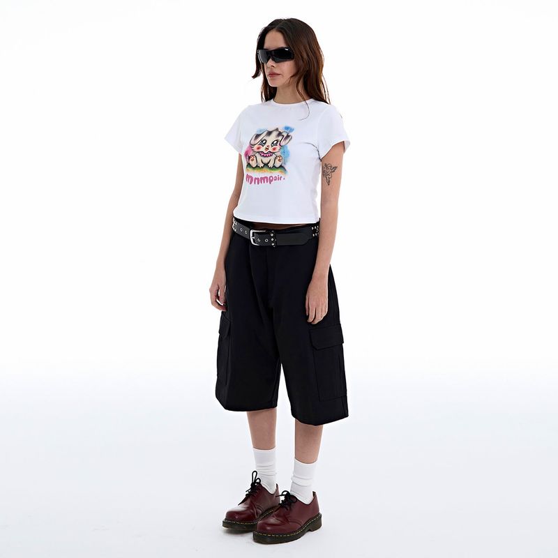 Cargo Bermuda Shorts Black