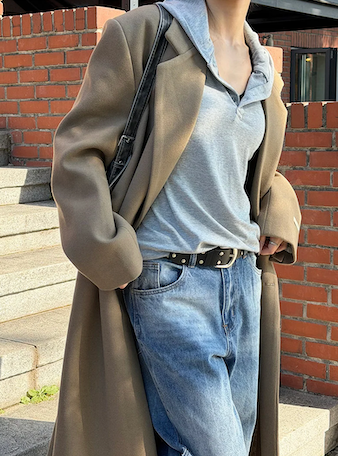[Unisex] Max double long coat(2color)