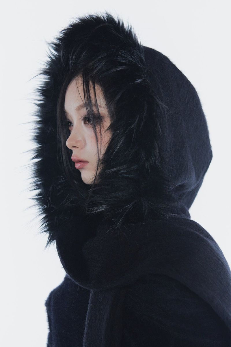 PAIN OR PLEASURE（ペインオアプレジャー）の「CARRIE HOODED MUFFLER black（Fashion Accessories）」