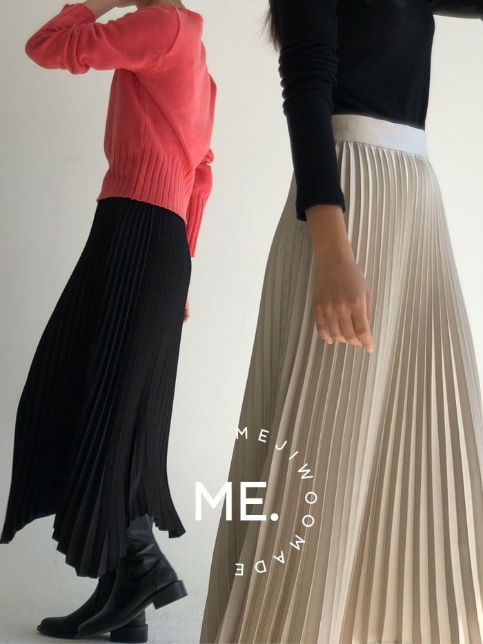 MEJIWOO（ミジウ）の「ジグザグサテンプリーツスカート（スカート）」