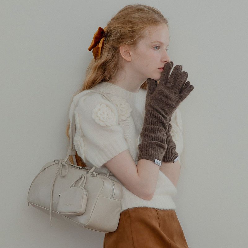 mellotory（メロートリー）の「TWIN BAGUETTE BAG (LIGHT GRAY)（Bags）」