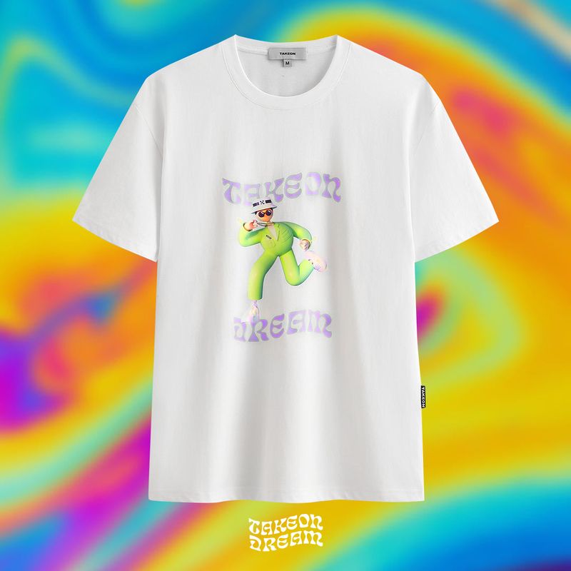 TAKEON（テイクオン）の「RUNNING MAN TAKEON&COLIN コラボTシャツ（Tops）」
