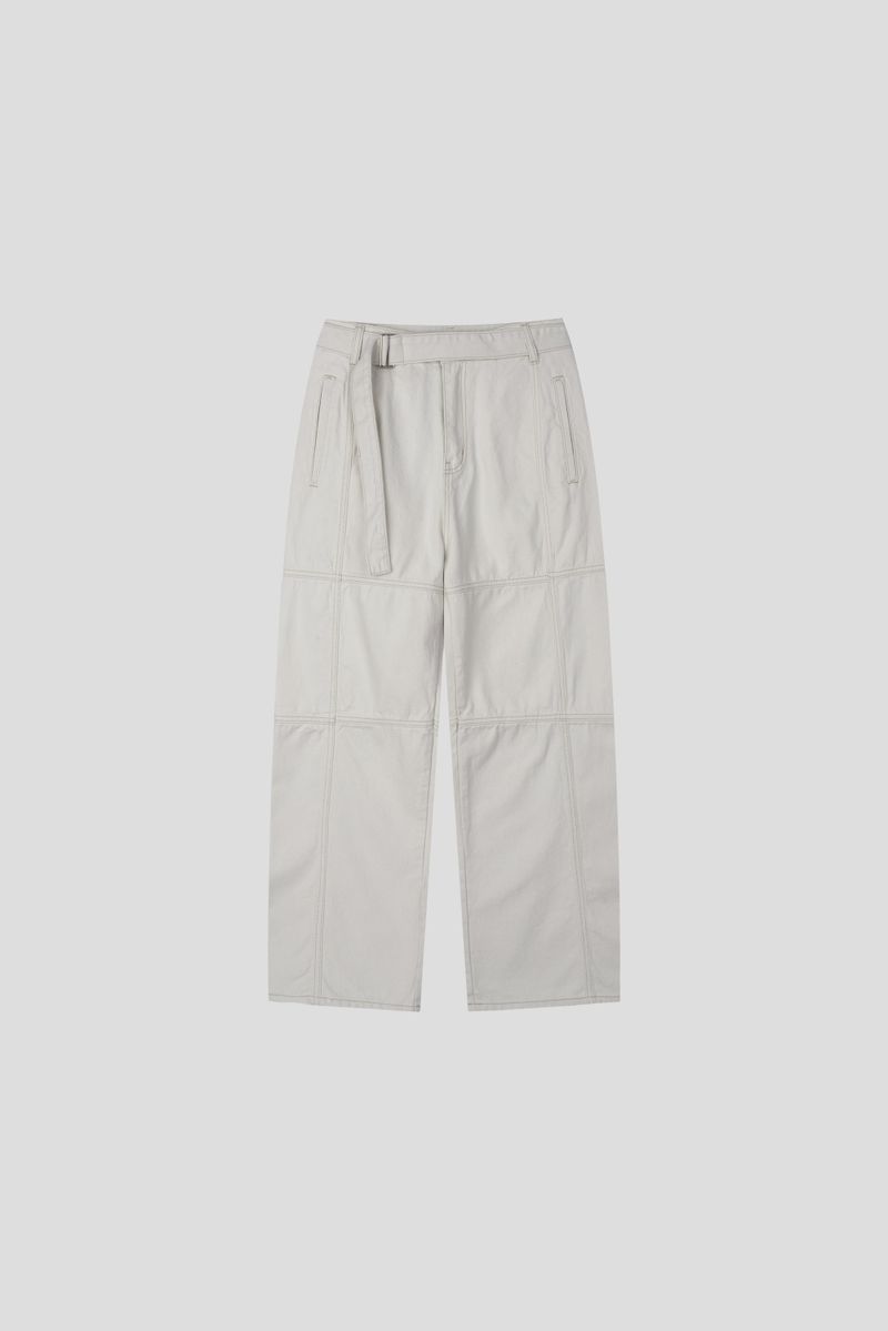 Dove belt denim pants